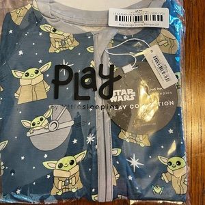 Little sleepies play time grogu shorty romper